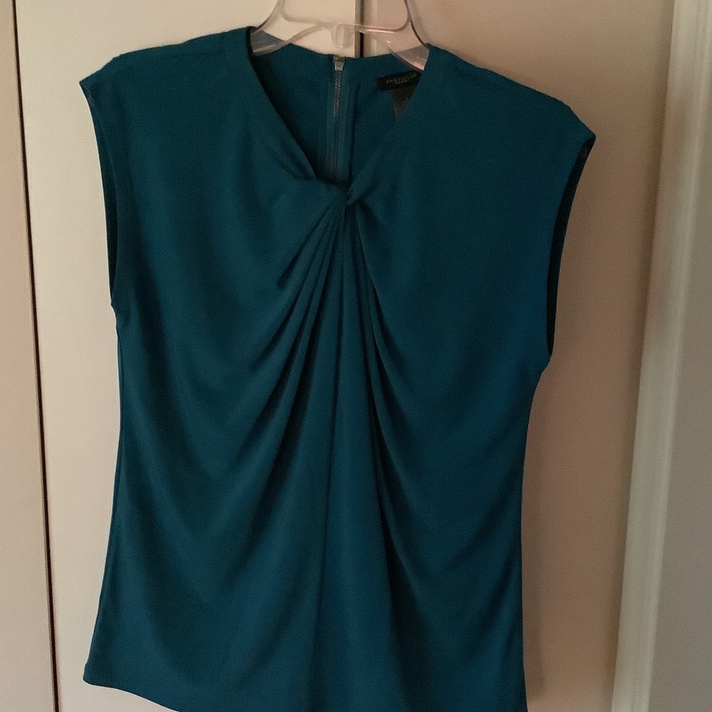 Ann Taylor Sleeveless Teal Green Top